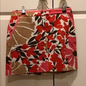 Floral J Crew skirt